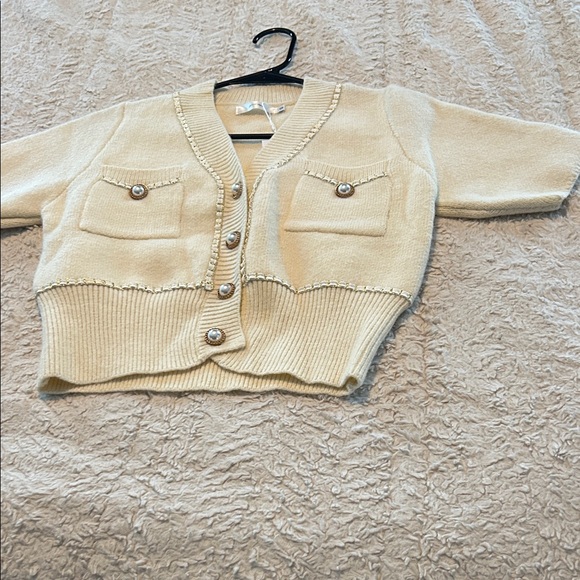 Cream Cardigan with Pearl Buttons - Picture 13 of 15